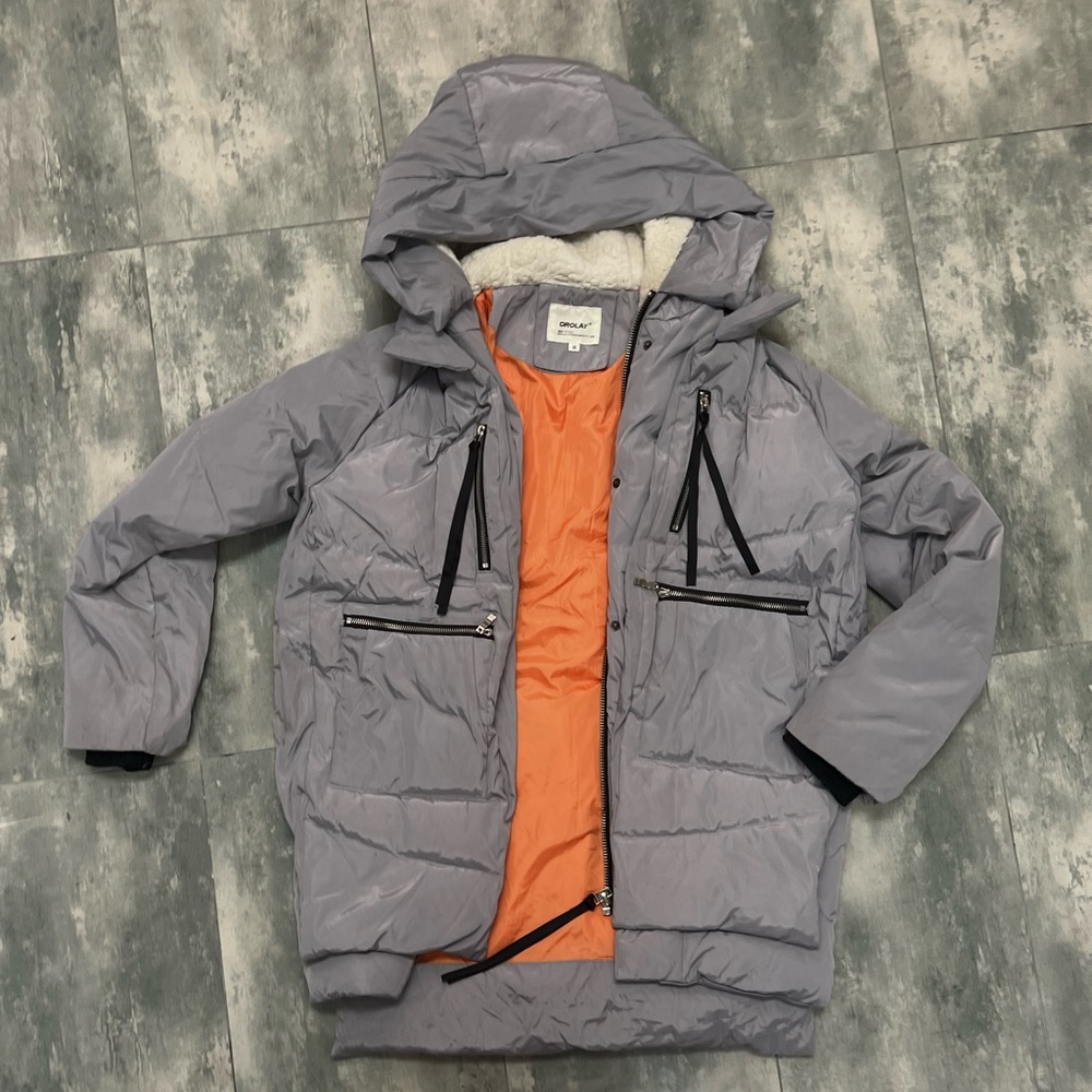 Orolay Zip Front Down Jacket Size Medium - image 1